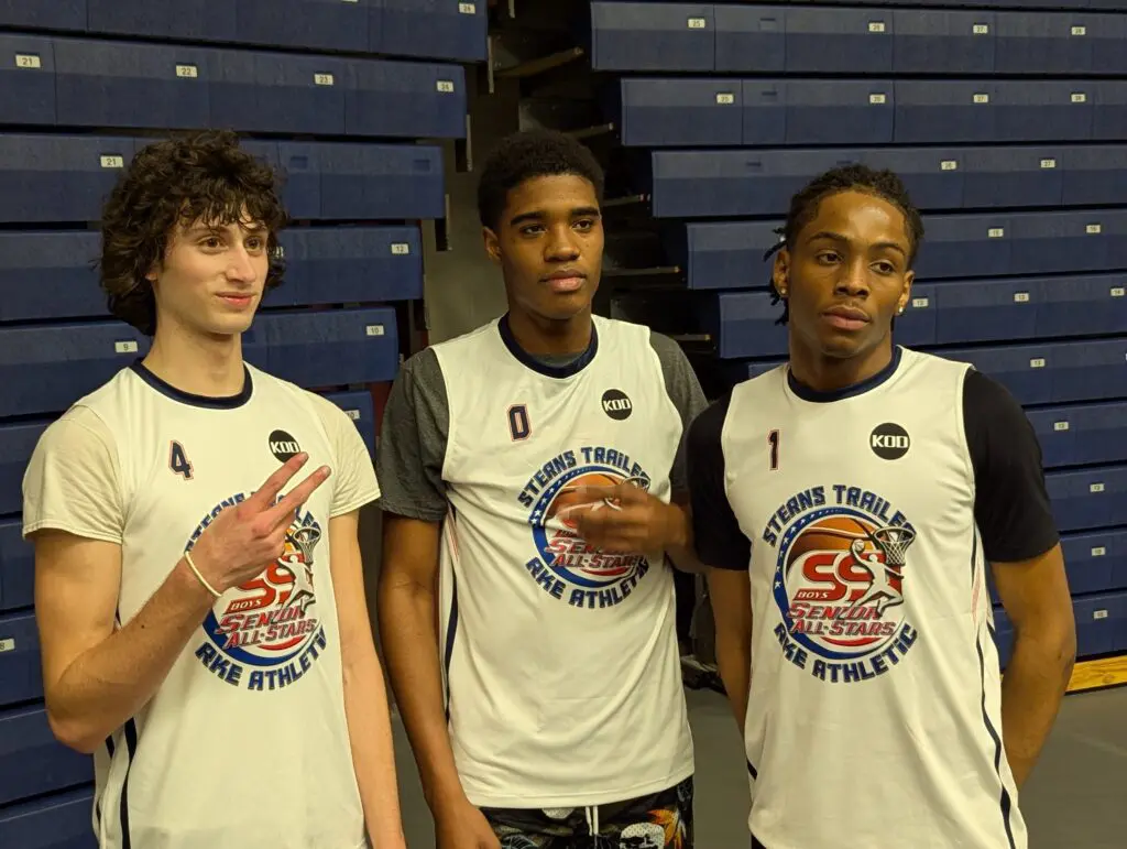 Freehold's Brian Tassey, Aidan Hamlin-Woolfolk and Qua'mir Everett (Photo by Scott Stump) 