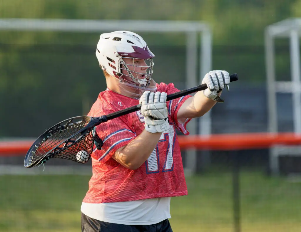 Shore Conference Boys Lacrosse Senior All-Star Game, June 12, 2025 - Shore Sports Insider Toms River South goalie Nick Mueller. - Shore Conference Boys Lacrosse Senior All-Star Game, June 12, 2025